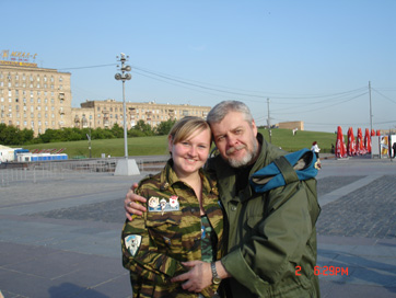 2 августа 2006, Поклонная Гора. Оля и Сергей.